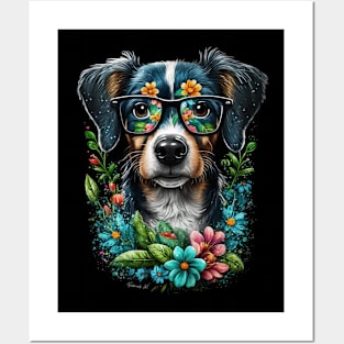 Colorful puppy Dog design #4 Posters and Art